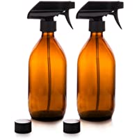 Los mejores  - Nomara Organics Vaporizador en Botella de Cristal Ámbar Set 500 mL. Reutilizable - Eco-friendly - Orgánico - Limpieza…